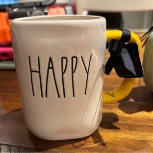 Disney’s Happy Rae Dunn White and Yellow Ceramic Mug
